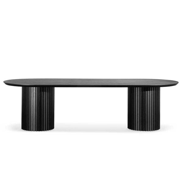 Jemini Trinity Mid Table 600x600x735mm Nova Oak/Black KF823476