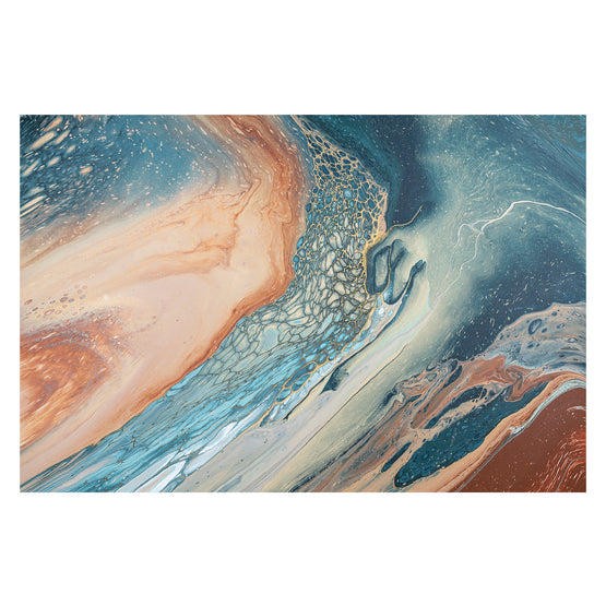 Aqua Mirage, By Jayda Koludrovic Wall Art Gioia-Local 40x60cm Framed Canvas Gold