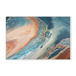 Aqua Mirage, By Jayda Koludrovic Wall Art Gioia-Local 40x60cm Framed Canvas White