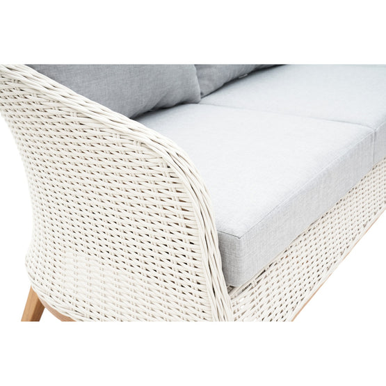 Albert 5pcs Outdoor Lounge Set - White Wicker Outdoor Lounge Set Nesty-Local