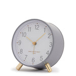 Angelina Silent Alarm Clock - Grey Clock Onesix-Local   