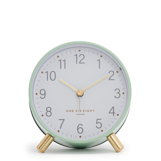 Angelina Silent Alarm Clock - Mint Clock Onesix-Local   