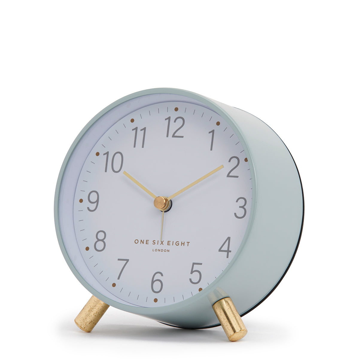 Angelina Silent Alarm Clock - Sage Green Clock Onesix-Local   