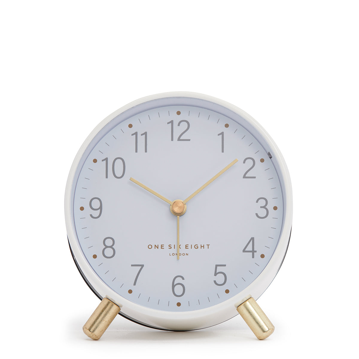 Angelina Silent Alarm Clock - White Clock Onesix-Local   