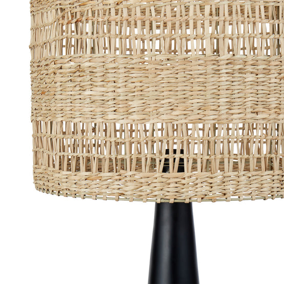 Aun Floor Lamp - Natural & Black Lighting Albi-Local   