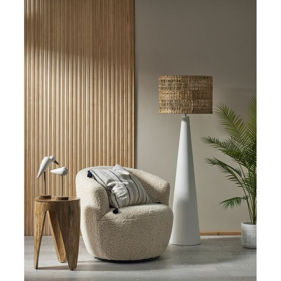 Aun Floor Lamp - Natural & White Lighting Albi-Local   