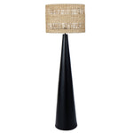 Aun Floor Lamp - Natural & Black Lighting Albi-Local   