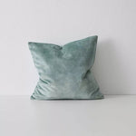 Ava 50x 50cm Velvet Cushion Cushion Weave-Local Ava Seaglass Polyester