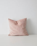 Ava 50x 50cm Velvet Cushion Cushion Weave-Local Ava Blush Polyester