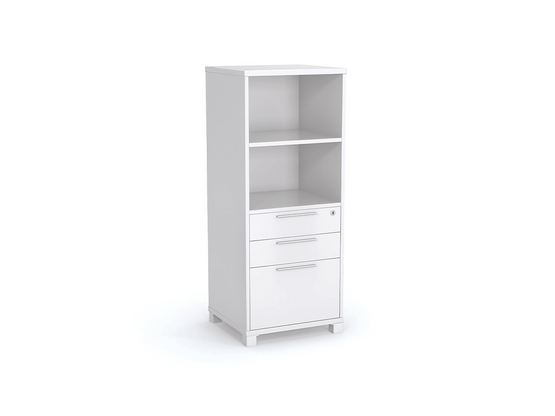 Axis Tower Bookcase - White Filing Cabinet OLGY-Local