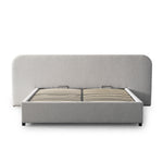 Greta King Sized Bed Frame - Clay Grey with storage Bed Frame Ming-Core   