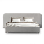 Greta King Sized Bed Frame - Clay Grey with storage Bed Frame Ming-Core   