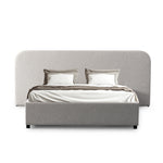 Greta Queen Sized Bed Frame - Clay Grey with storage Bed Frame Ming-Core   