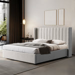 Hillsdale Wide Base King Bed Frame - Clay Grey Bed Frame Ming-Core   