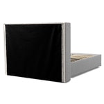 Hillsdale Wide Base Queen Bed Frame - Clay Grey Bed Frame Ming-Core   