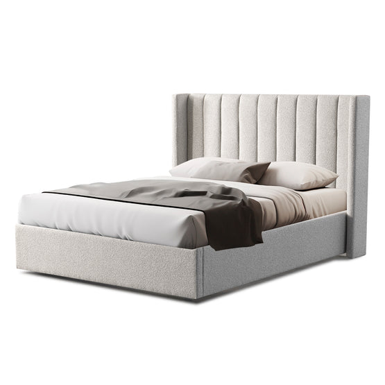 Hillsdale Wide Base Queen Bed Frame - Clay Grey Bed Frame Ming-Core   