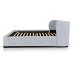 Jamar King Bed Frame - Dusty Pepper Boucle Bed Frame Ming-Core