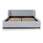 Jamar King Bed Frame - Dusty Pepper Boucle Bed Frame Ming-Core