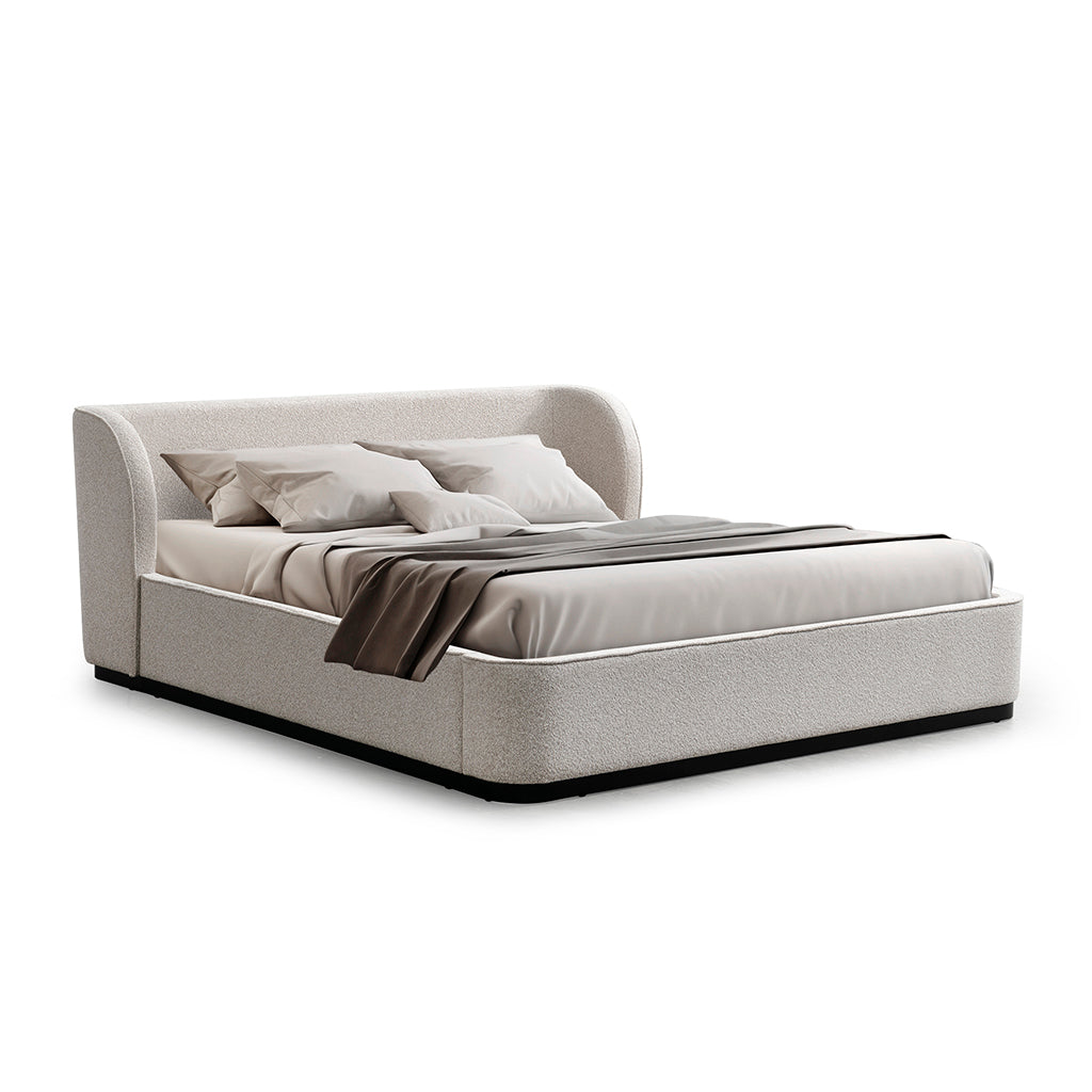 Jamar King Bed Frame - Clay Grey Bed Frame Ming-Core   