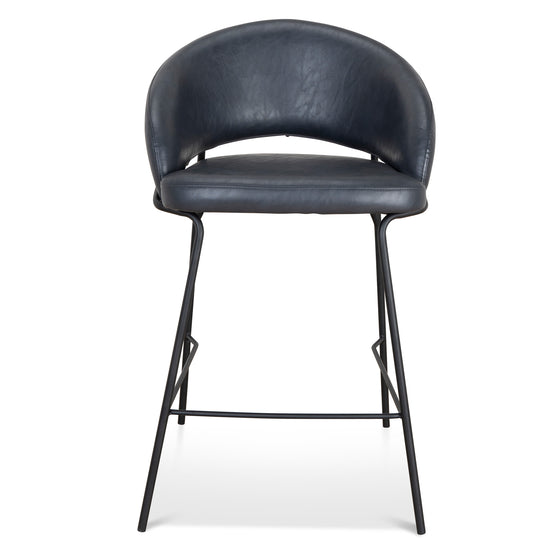 Ex Display - Rabi Fabric Bar Stool - Full Black - Last One Bar Stool Freehold-Core   