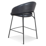 Ex Display - Rabi Fabric Bar Stool - Full Black - Last One Bar Stool Freehold-Core   