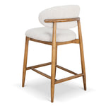 Heizer 65cm Coastal Beige Bar Stool - Dark Natural Bar Stool MYI-Core   