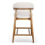 Heizer 65cm Coastal Beige Bar Stool - Dark Natural Bar Stool MYI-Core   