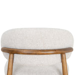 Heizer 65cm Coastal Beige Bar Stool - Dark Natural Bar Stool MYI-Core   