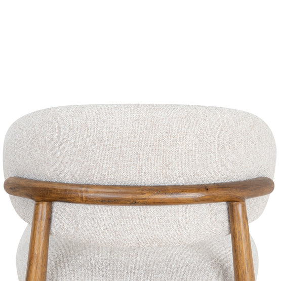 Heizer 65cm Coastal Beige Bar Stool - Dark Natural Bar Stool MYI-Core   