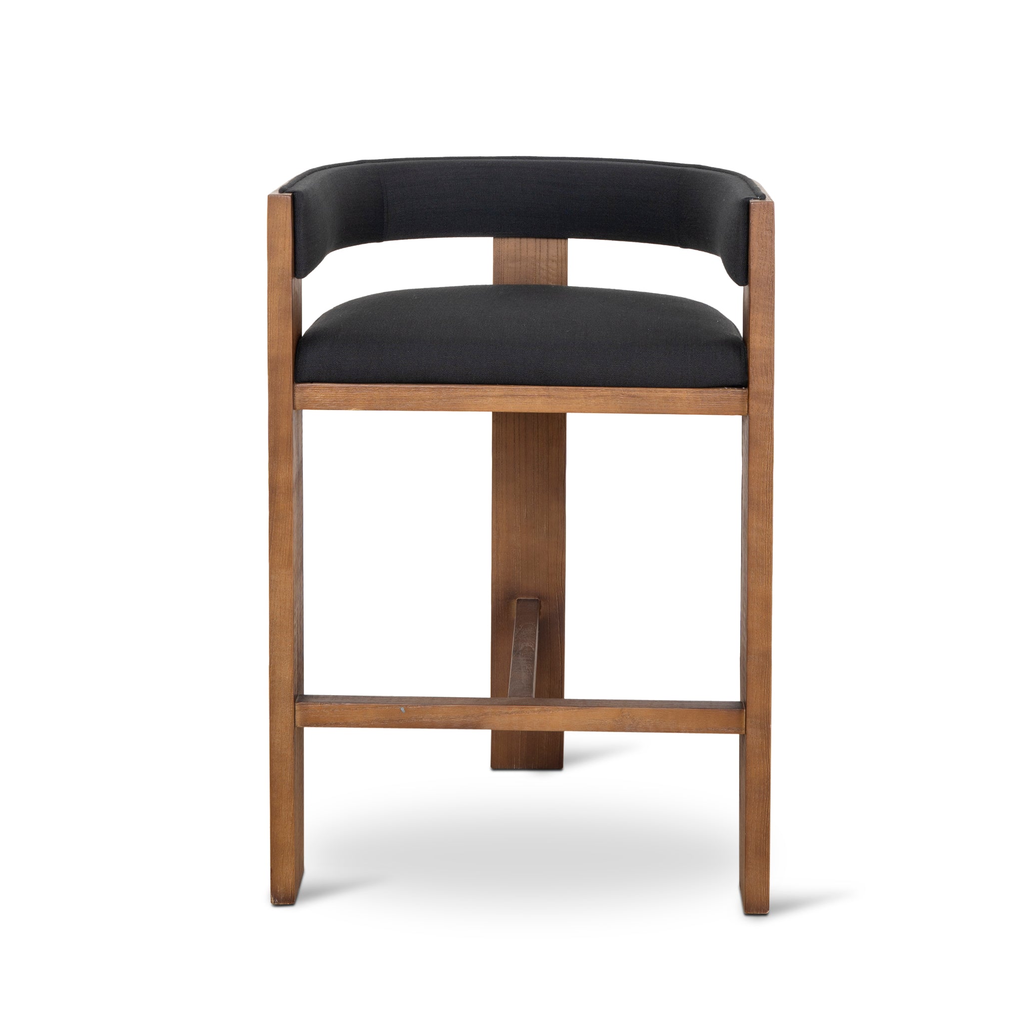 Miles Brown ELM Barstool - Black Bar Stool LJ-Core