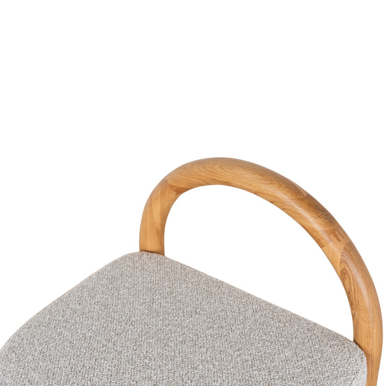 Adir 65cm Natural Bar Stool - Clay Grey LJ-Core