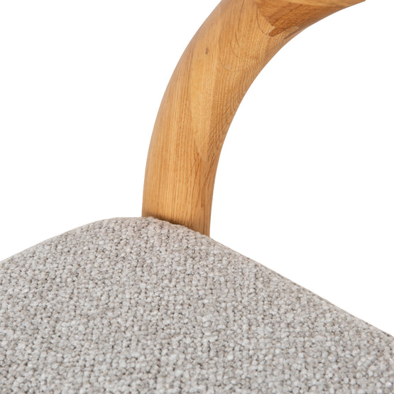 Adir 65cm Natural Bar Stool - Clay Grey LJ-Core