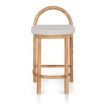 Adir 65cm Natural Bar Stool - Clay Grey LJ-Core