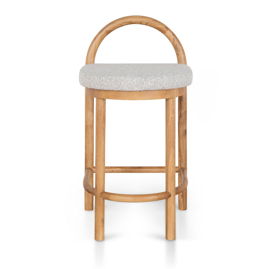 Adir 65cm Natural Bar Stool - Clay Grey LJ-Core