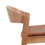 Davis 65cm Natural Bar Stool - Brown Seat Interior Secrets