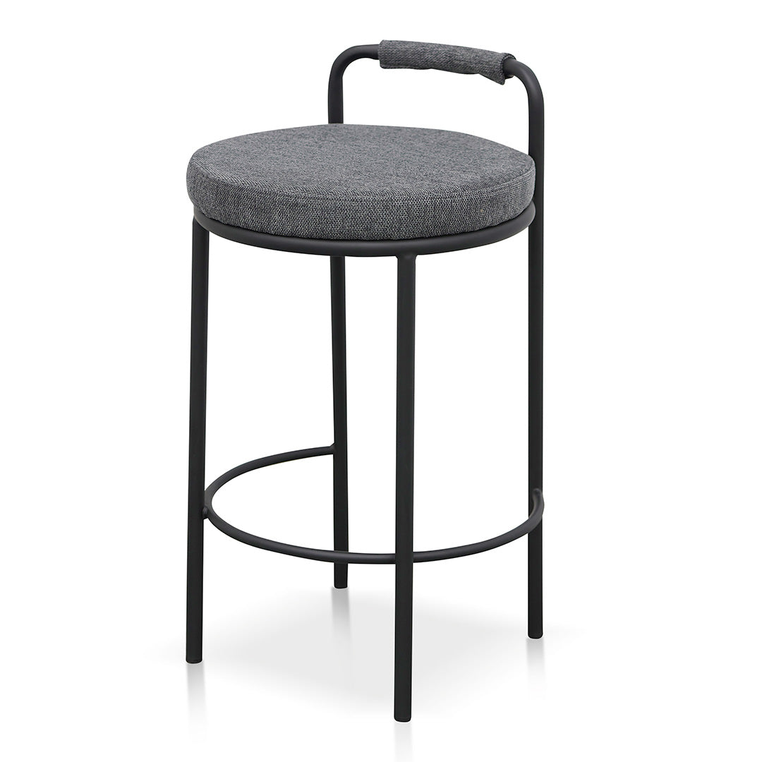 Karimi 65cm Bar Stool - Charcoal Grey SINGLE Bar Stool Freehold-Core