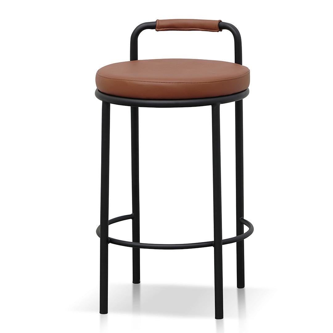 Set of 2 - Karimi 65cm Bar Stool - Brown Bar Stool Freehold-Core   