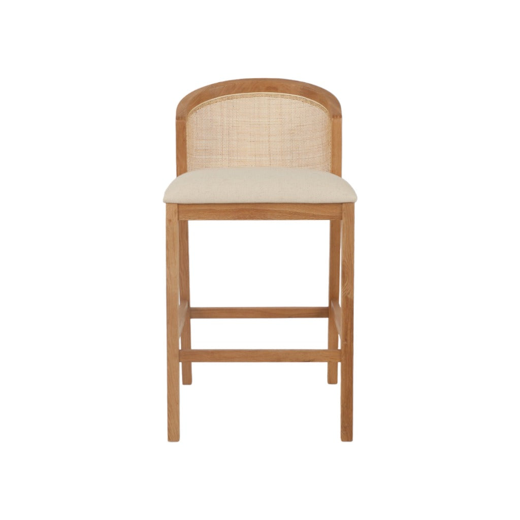 Ex Display - Margie Fabric Barstool - Light Beige Bar Stool LJ-Core