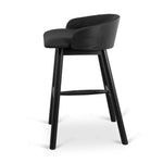 Nicholas 65cm Bar Stool - Full Black Bar Stool Drake-Core   