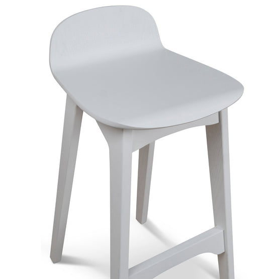 Connor 65cm Bar Stool - Full White Bar Stool Drake-Core   