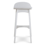 Connor 65cm Bar Stool - Full White Bar Stool Drake-Core   