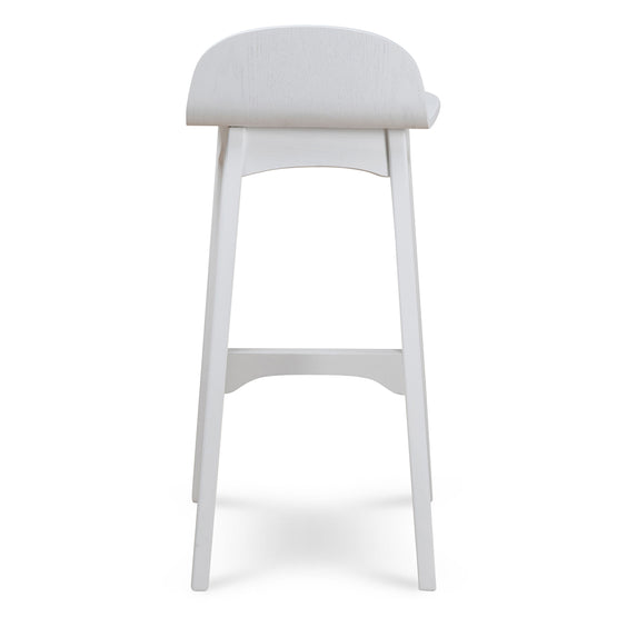 Connor 65cm Bar Stool - Full White Bar Stool Drake-Core   