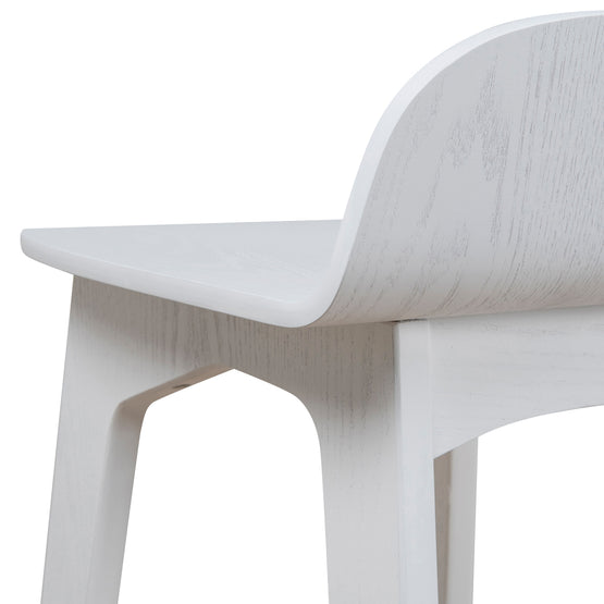 Connor 65cm Bar Stool - Full White Bar Stool Drake-Core   