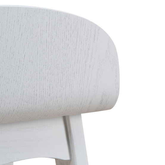 Connor 65cm Bar Stool - Full White Bar Stool Drake-Core   