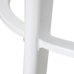 Set of 2 - James 65cm Timber Seat Bar Stool - White Bar Stool New Home-Core   