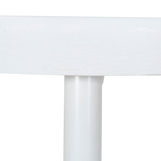 Set of 2 - James 65cm Timber Seat Bar Stool - White Bar Stool New Home-Core   