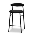 Set of 2 - Oneal 65cm Bar Stool - Full Black Bar Stool Swady-Core   