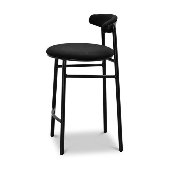 Set of 2 - Oneal 65cm Bar Stool - Full Black Bar Stool Swady-Core   