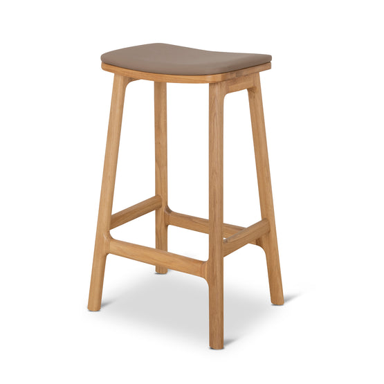 Cyprus 67cm Natural Bar Stool - Tan Brown Bar Stool Oakwood-Core   