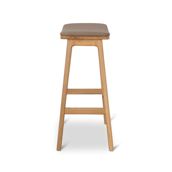 Cyprus 67cm Natural Bar Stool - Tan Brown Bar Stool Oakwood-Core   